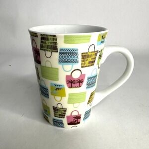 2006 Boston Warehouse Trading Corp. 8 oz. Coffee Tea Cup Mug Purses Design